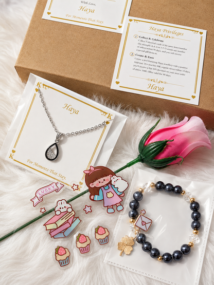 Haya Elegant Necklace & Bracelet Combo
